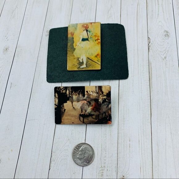 Museum Painting Brooches  - Picture 1 of 4